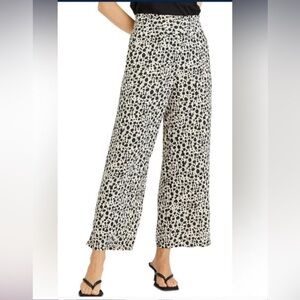 NWT: Sanctuary Anthropologie Wide Leg Crop Pant Cheetah with Pockets